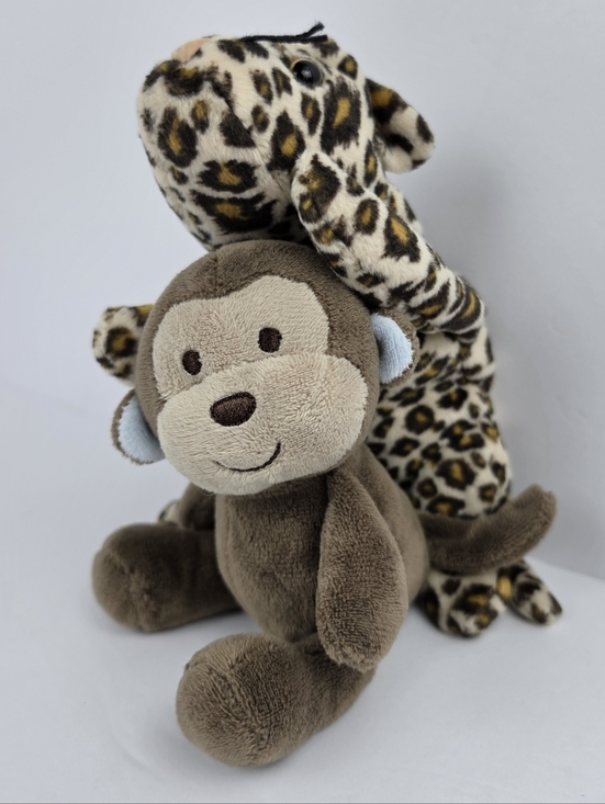 The Unbranded Brand Other - Plush Monkey Leopard Toy Set